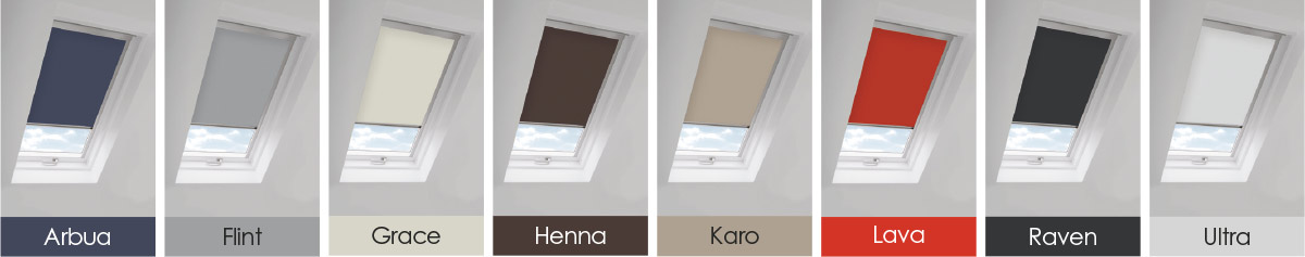 Skylight Roof Blind Colours